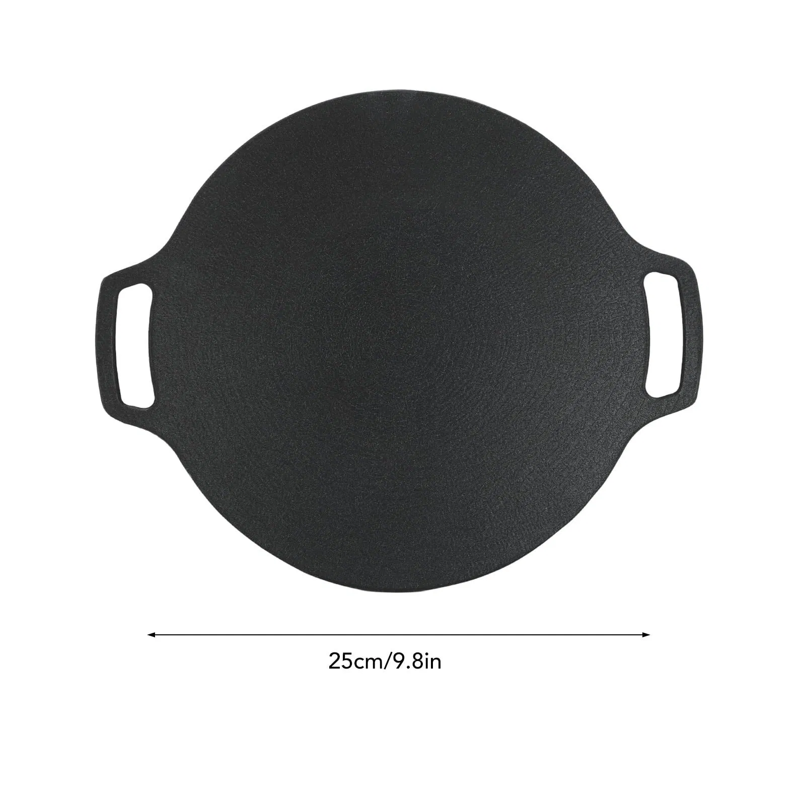 Korean Grill Pan Round Premium BBQ Grill Pan Non-Stick Griddle Plate for Gas Stove Indoor Outdoor Camping Party