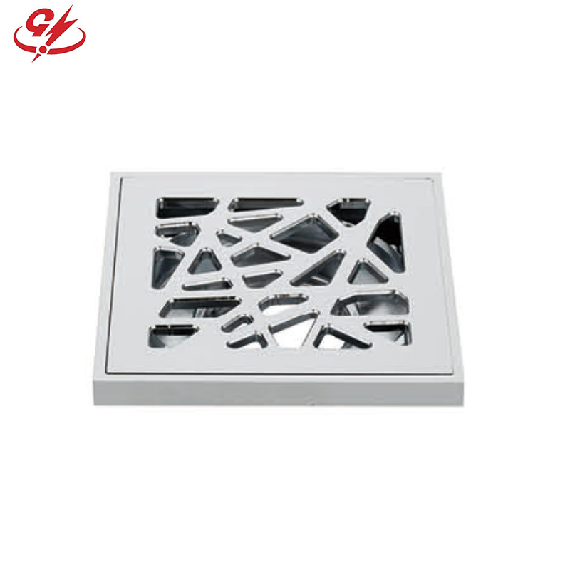 Premium Square Brass Floor Drain with Anti-Odor Technology
