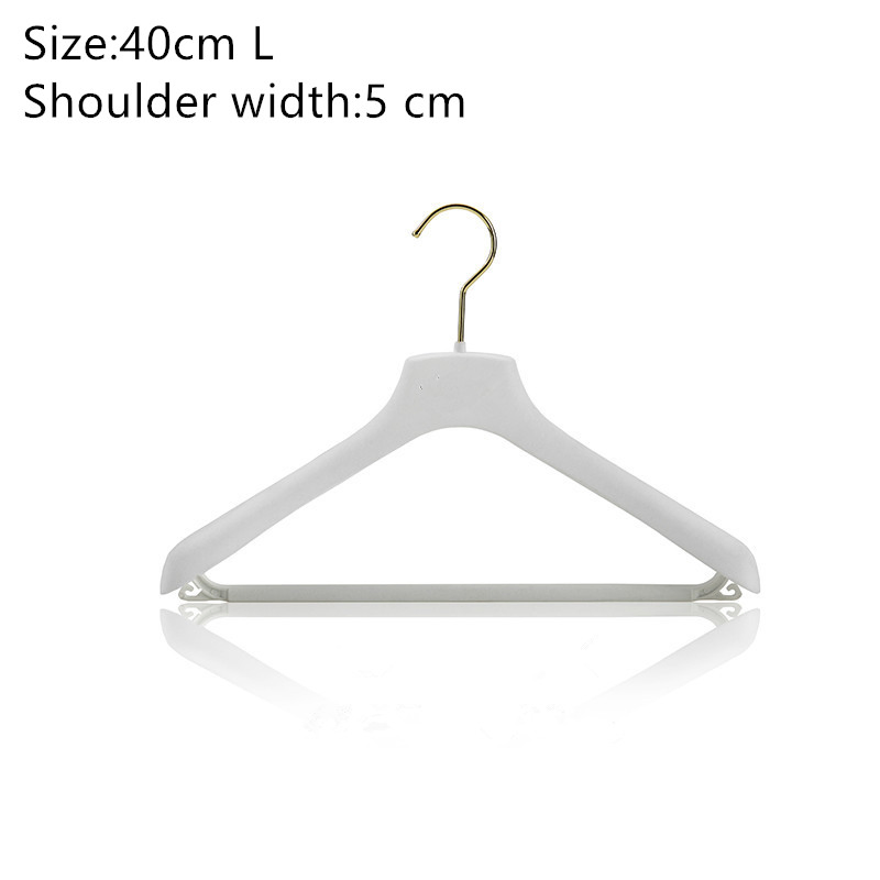 Custom Logo Advanced Customization Velvet Bar Rubber Painting Hanger Wide Shoulder Suits Hanger for Garment Display