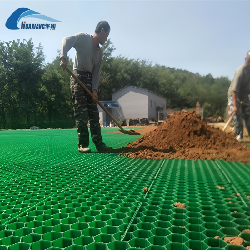 Factory-Direct Sale Plastic Permeability Cell with High Earthwork Product Honeycomb Ground Reinforcement Grass Grid