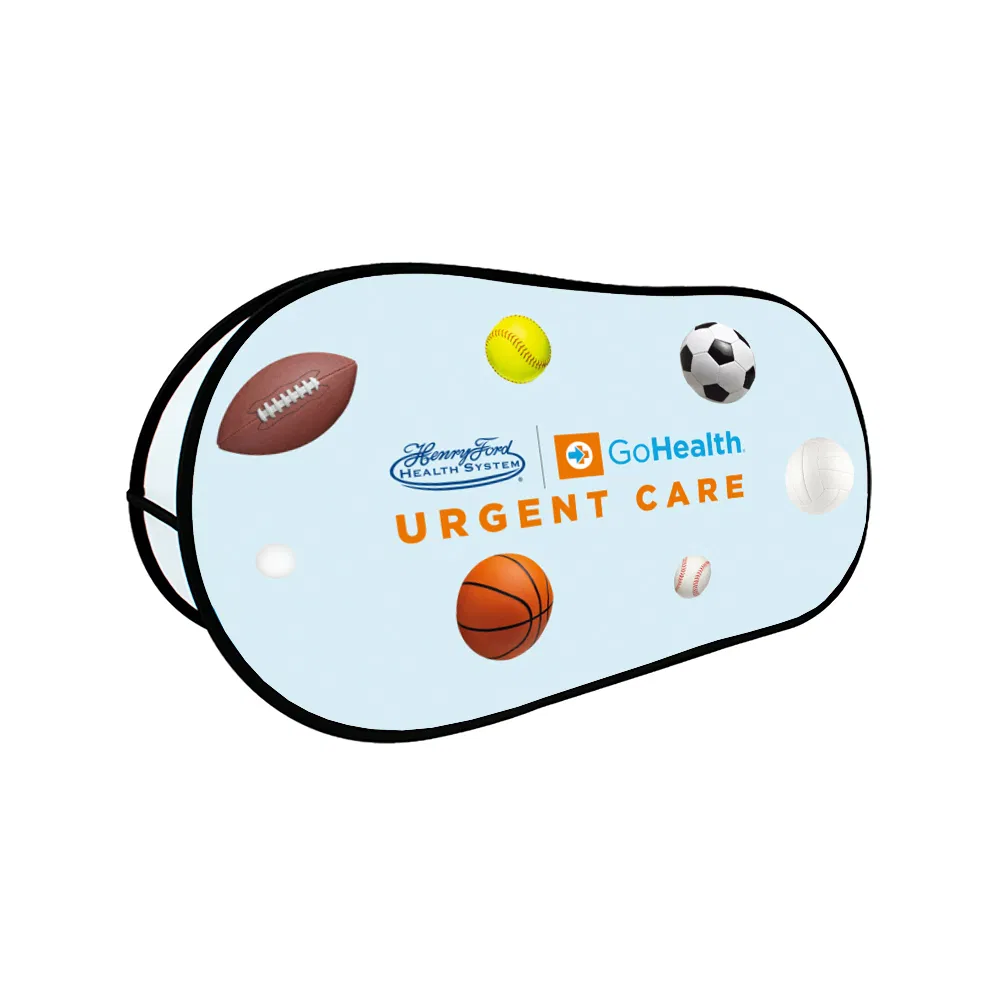 Promotional Vertical Oval Horizontal Display Stand Outdoor Pop up a Frame Banner