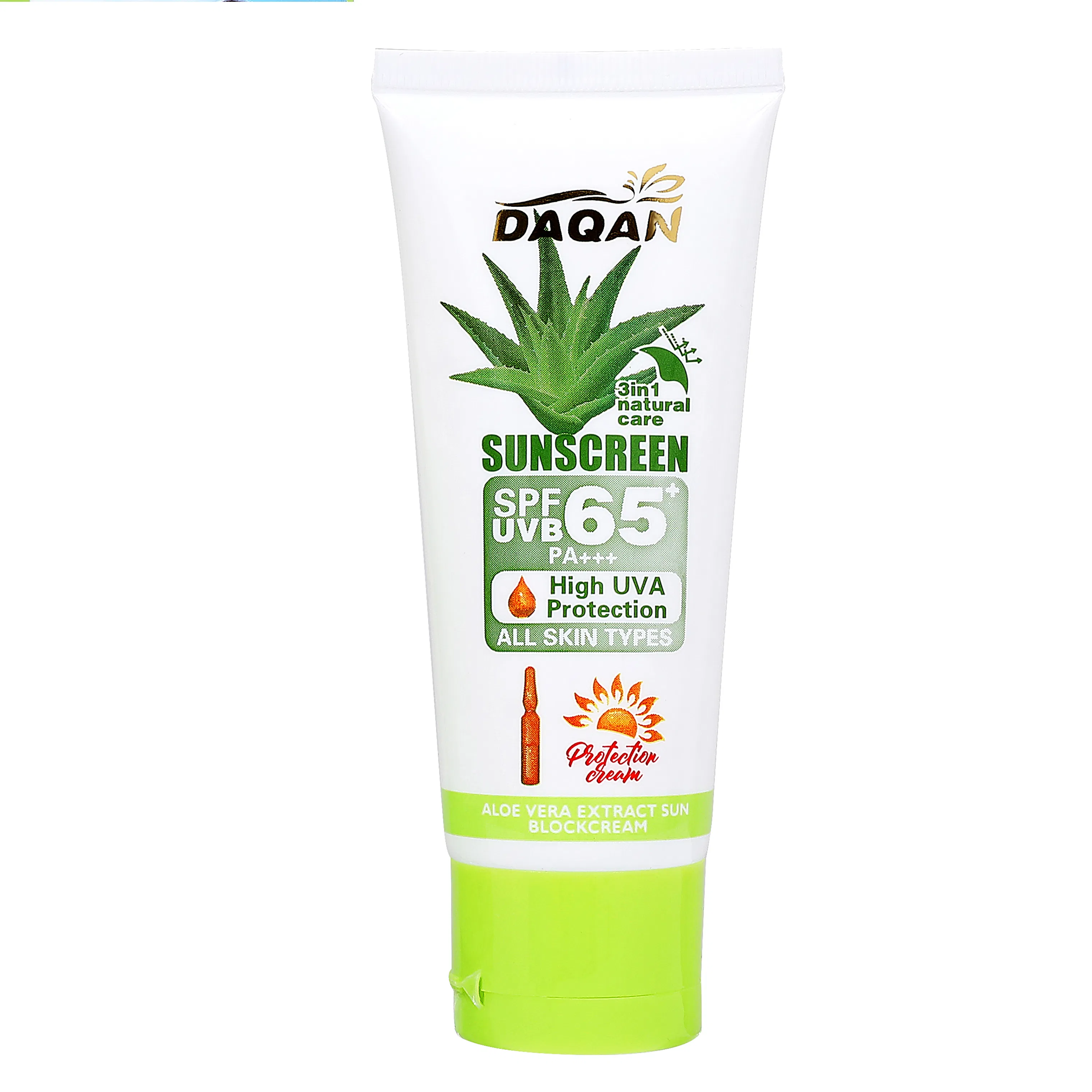 Aloe Vera SPF65 Moisturizing Broad Spectrum Water-Resistant Sunblock Cream