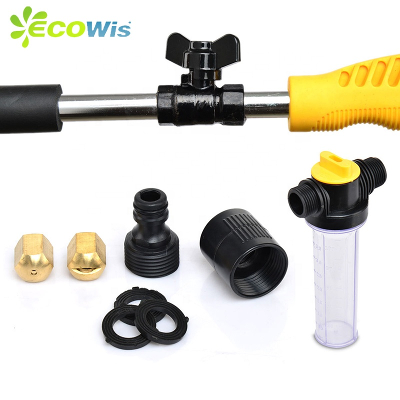 Multi-Use High Pressure Garden Cleaning Car Washing Water Jet Zoom Wand Mist Sprayer with Brush
