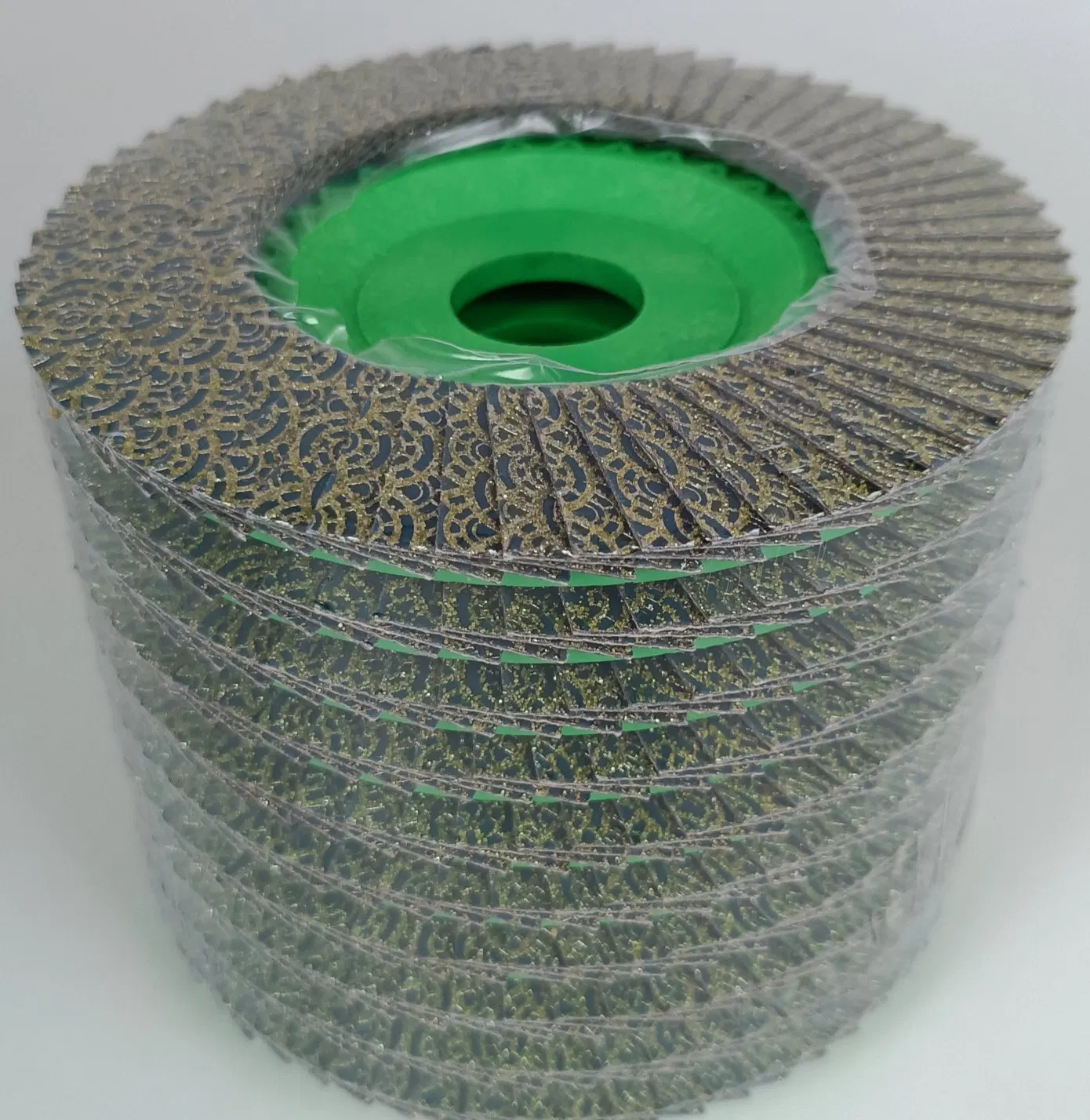 Абразивный керамический лепестковый круг с гальваническим покрытием