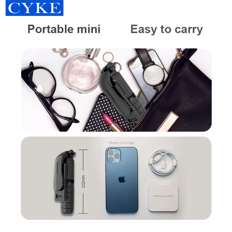 Cyke Mini Hot Sale Selfie Stick Tripod LED Light Phone Wireless Handheld