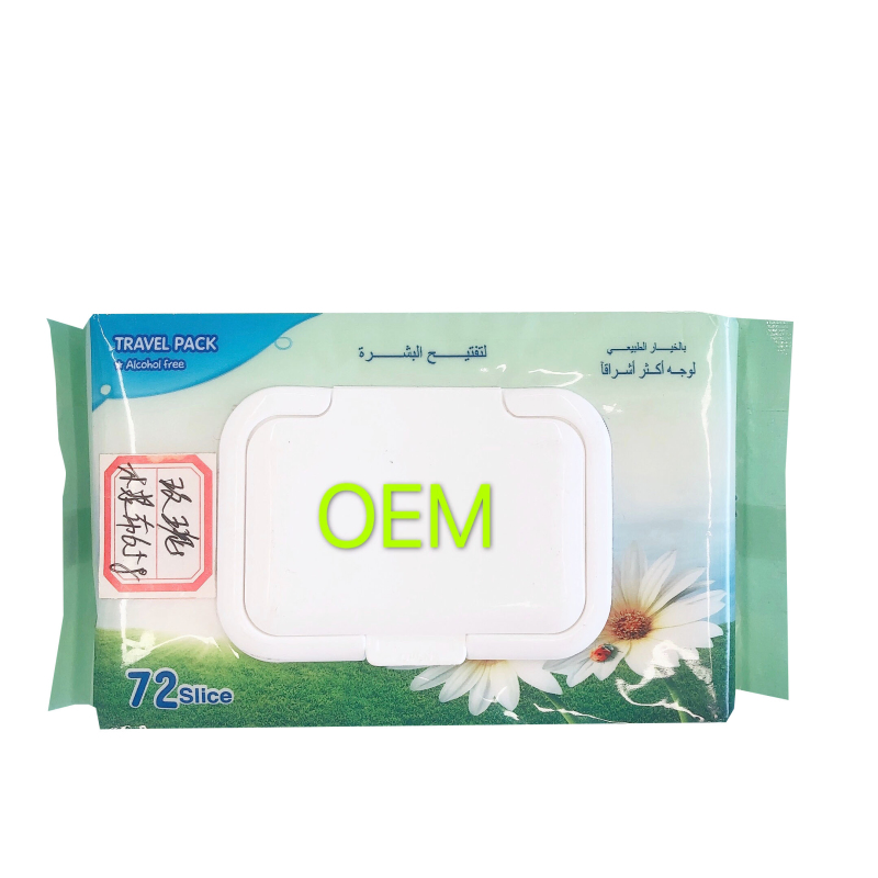 Nonwoven Fabric Material Reusable Baby Wipes with Cover Lid A Grade