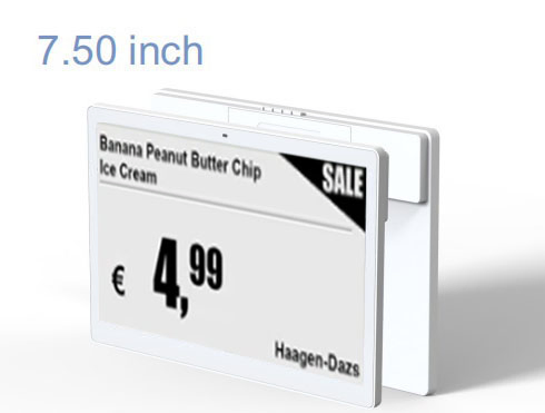 Customized 7.5 Inch Digital Price Tags and Instant Alert Used Eink Screen with Electronic Shelf Label 2.4G SDR Mode and Compled with IP65 Class OEM ODM