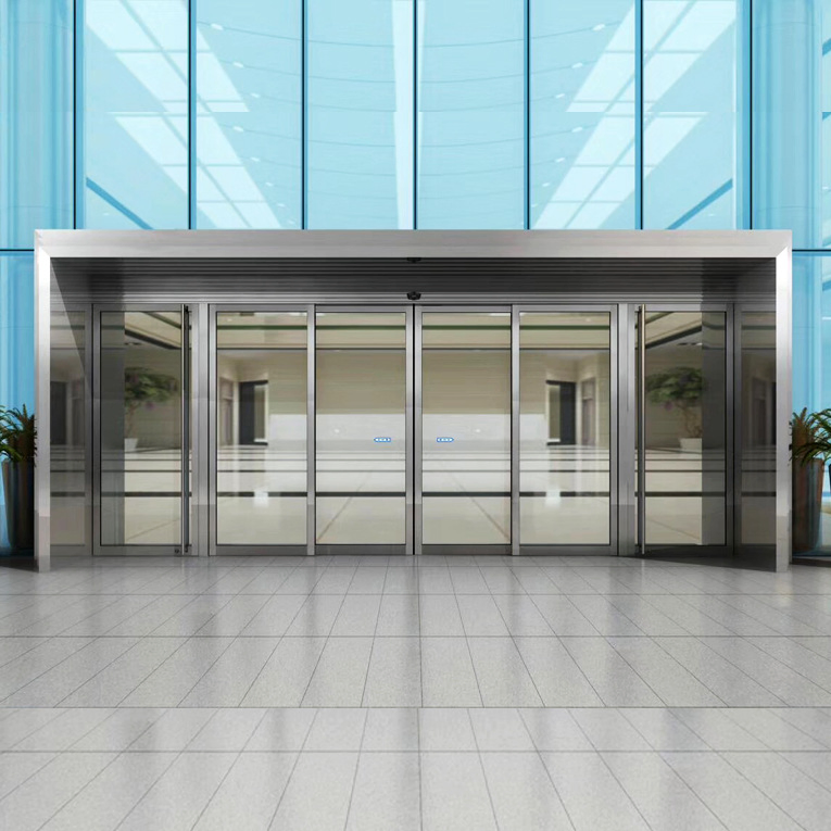 Electric Glass Induction Door Automatic Glass Sliding Door for Hotel Office Building