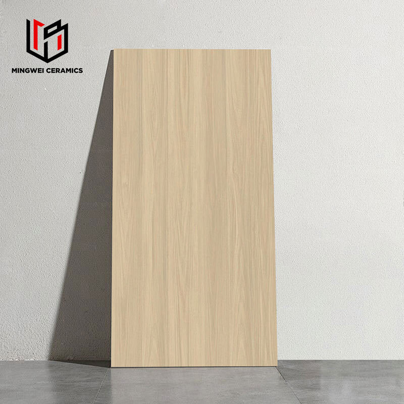 Matte Strip Wooden Grain Series 600X1200mm Porcelain Floor and Wall Tile, Natural Wood Look Ceramic Tiles for Living Room, Bedroom, Kitchen, Bathroom