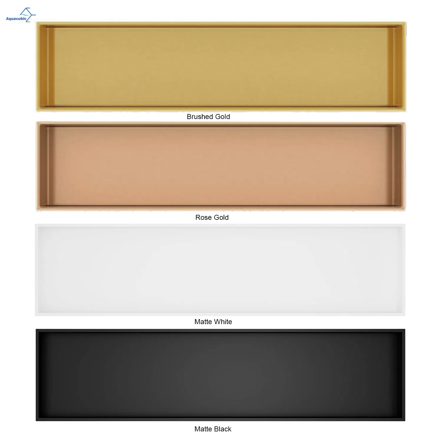 Modern Large Stainless Steel Customized Recessed Rectangle Wall Niche in Shower for Tiles