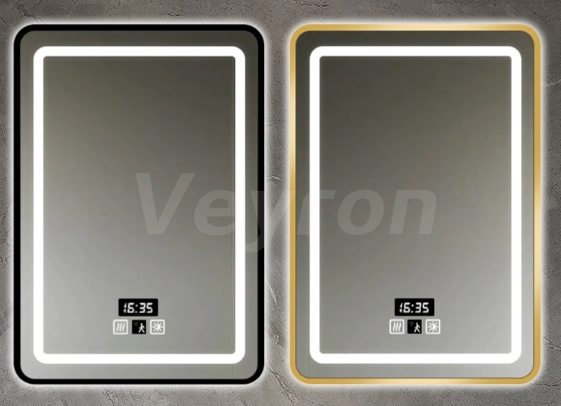 Chinese Home Hotel Gym Dance Room Brass Copper-Free Silver Metal Aluminum Framed Used Widely Multi-Function Bathroom Mirror