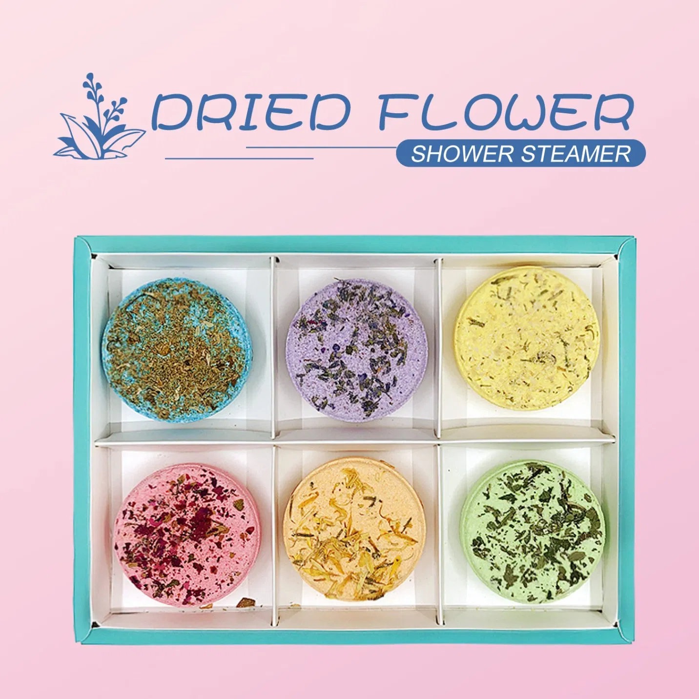 Luxurious Aromatherapy Shower Bath Salt with Dried Flowers