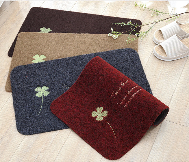 Effective Absorb Water and Mud Away Embroidered TPR Backed Entrance Door Mat Bothroom Mat Living Room Mat Kitchen Floor Mat