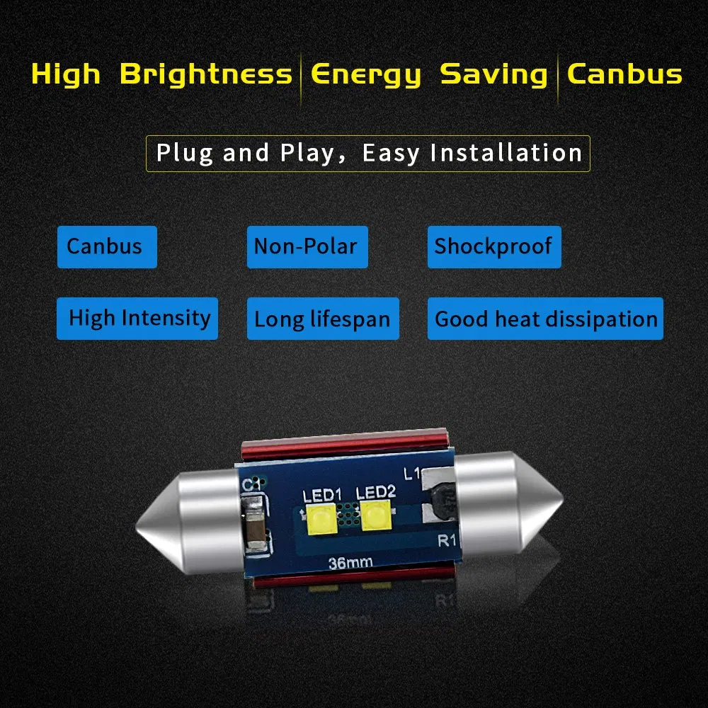 Светодиодная лампа CREE Festoon для авто, 31-41 мм