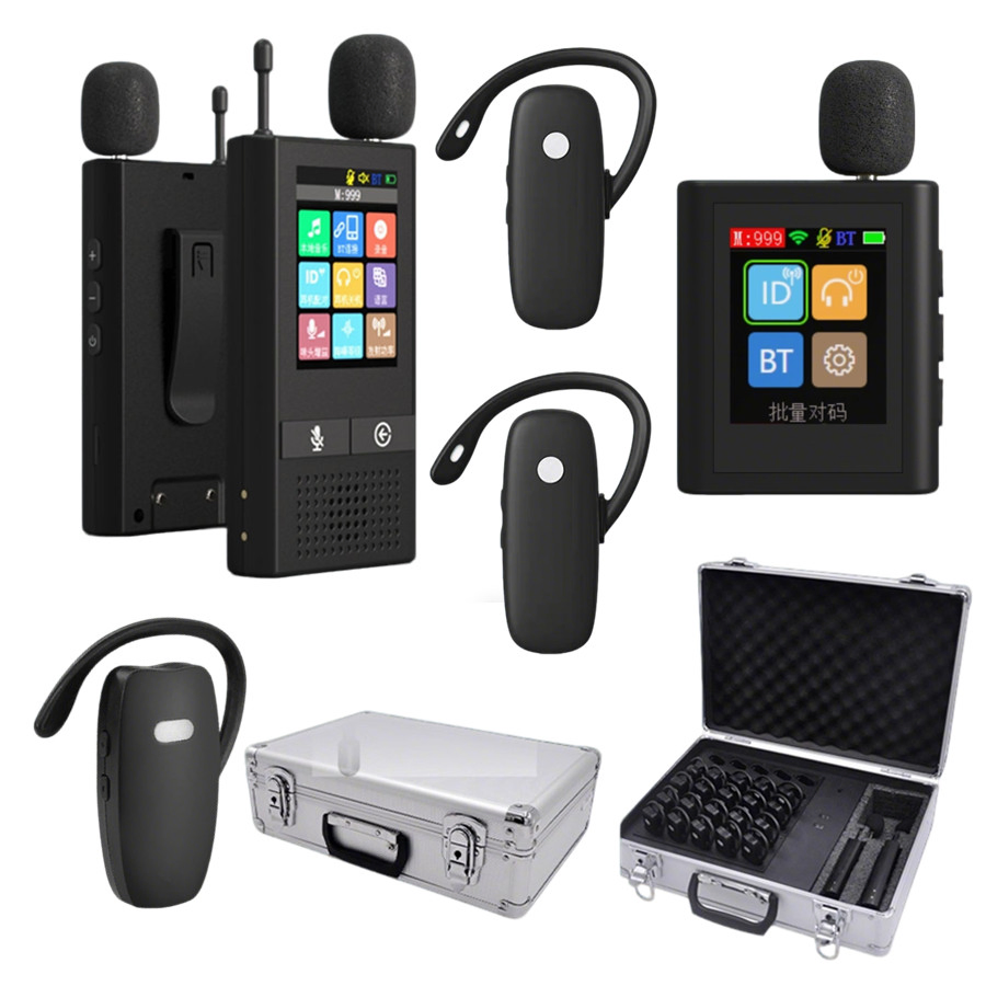 Dual-Talk Wireless Tour Guide System Wireless Guide Charging Integrated Box