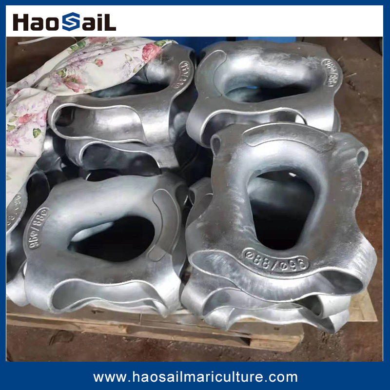 Light/Heavy Duty Hot DIP/Electric Galvanized /Painted Finish Semi Enclosed Thimbles for Synthetic Rope Protection in Marine /Aquaculture Mooring System