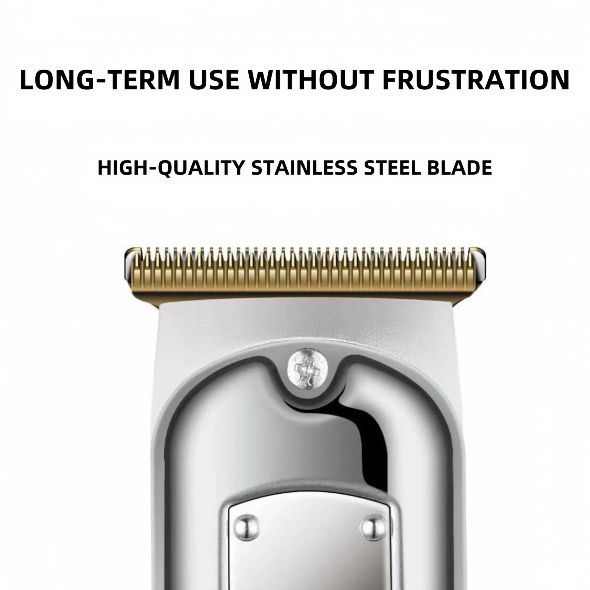 Professional Silver Barber Manufacturer Hair Cut Rechargeable Electric Men Clipper