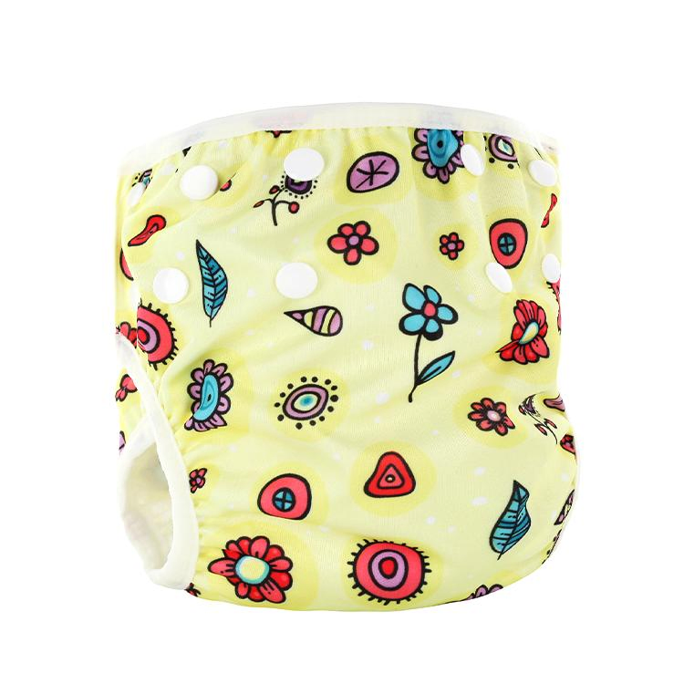 Wholesale Washable 2 Layer Baby Diaper Reusable Baby Swimming Diaper