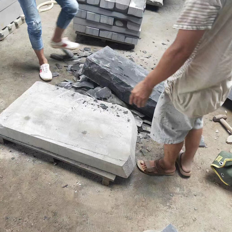 Hainan Black/Grey Bluestone Volcanic/Lava Stone Basalt for Split Wall Panels/Swimming Pool Coping