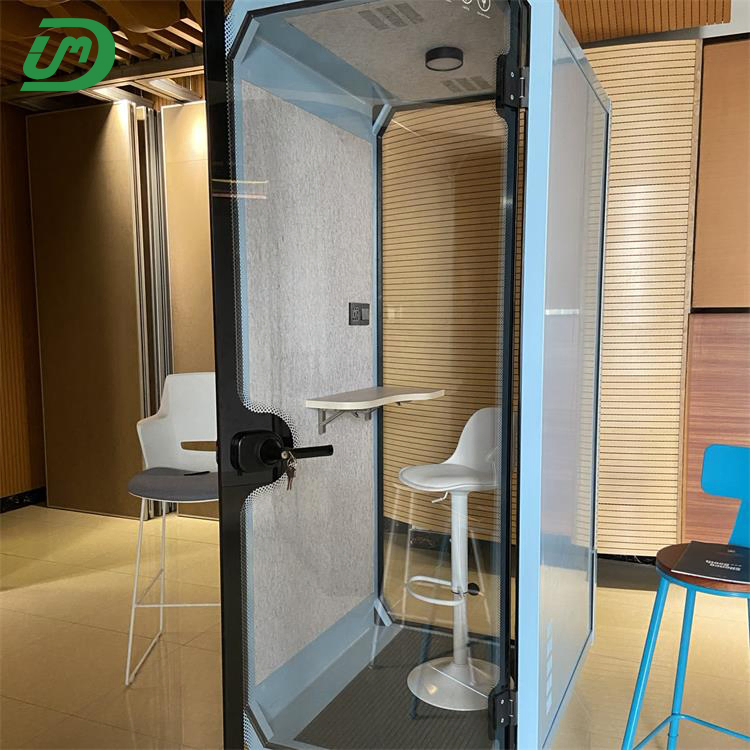Fast Installation Acoustic Office Meeting Booth Soundproof Acoustic Office Pods Private Movable Telephone Call Phone Booth for Airports