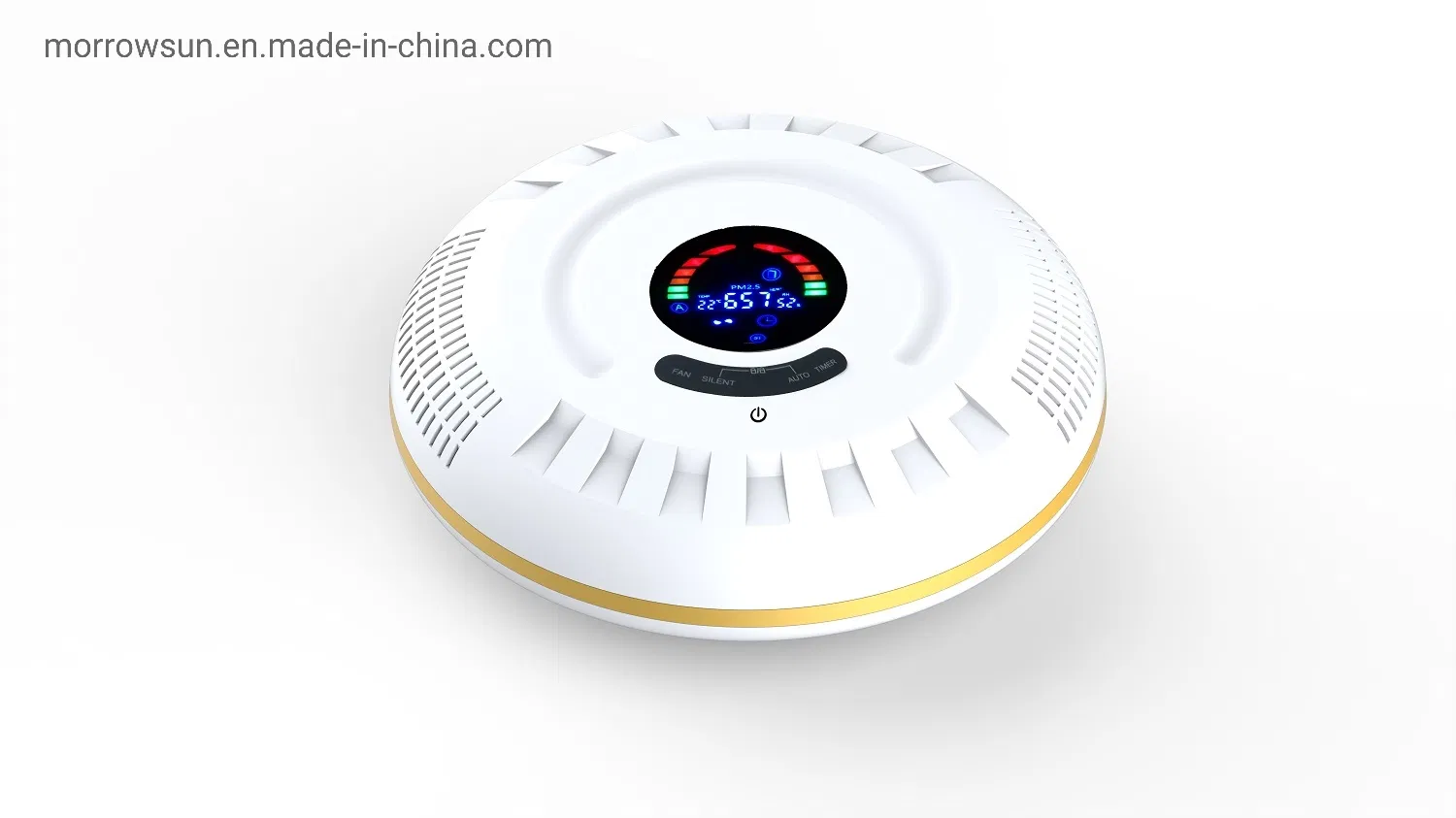 Intelligent Home Desk Portable Pm 2.5 Elevator Air Purifier with Temperature and Humidity & Air Quality Display