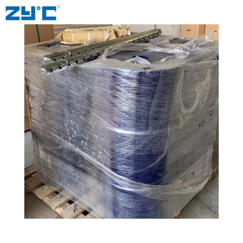 Low Temperature Cold Storage Room Flexible Transparent Plastic Strip Blue PVC Door Curtain