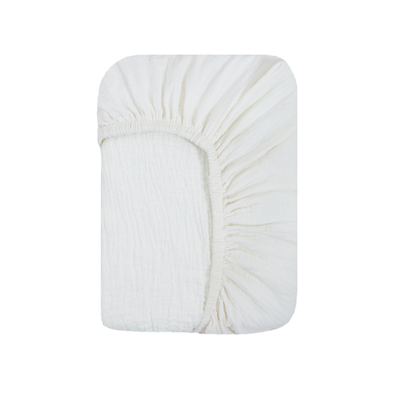 Soft Breathable Natural Cotton Baby Mattress Sheet Muslin Cotton Baby Crib Sheets