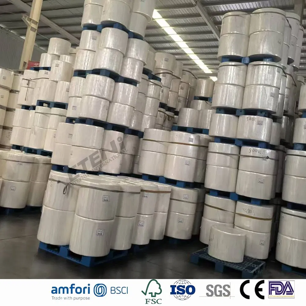 White Virgin Pulp Jumbo Roll Raw Materials for Converting and Making Napkin, Toilet, Facial Tissue and Paper Towel