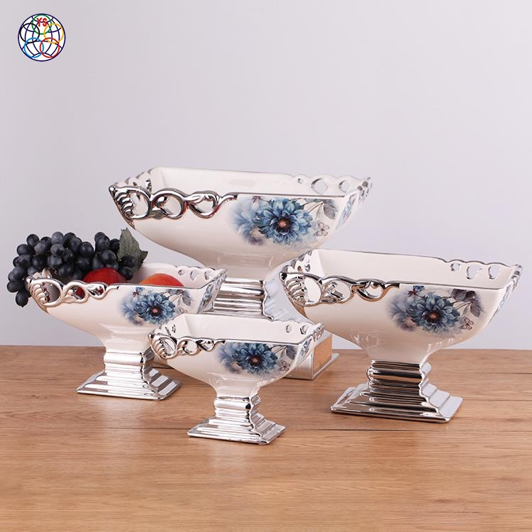 Custom Flower Pattern Wedding Home Decor Fruit Trays