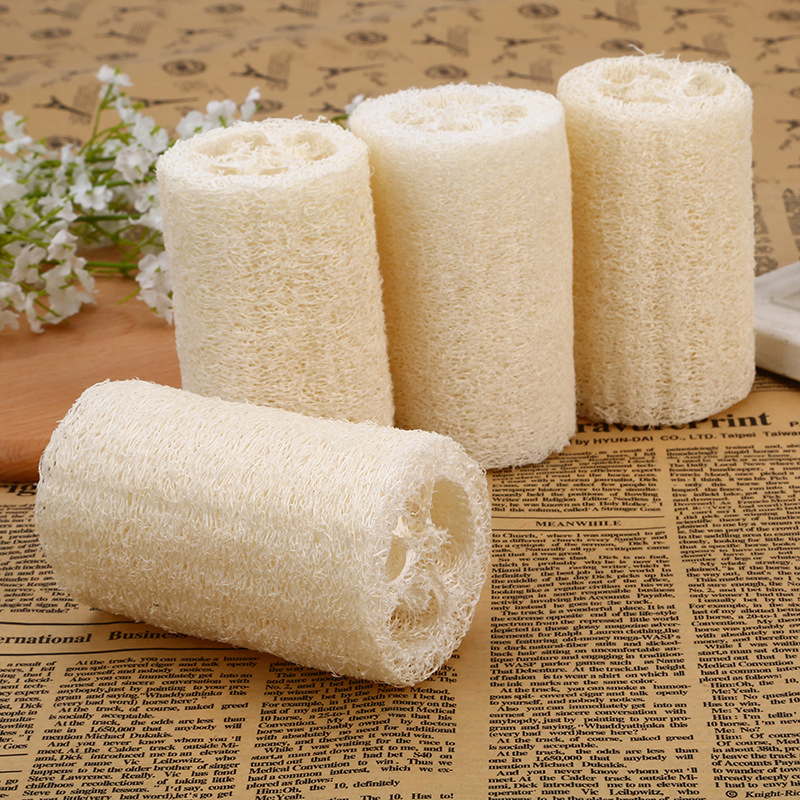 Eco Friendly Natural Loofah Sponge Body Shower Bath Kitchen Scrub Brush Exfoliating Dish Facial Face Loofa Lufa Luffa Pad
