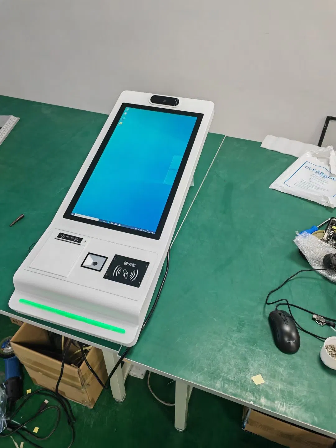 Wall Mount Touch Screen Automatic Self Service Capacitive IR Touch Screen Ordering Payment Kiosk