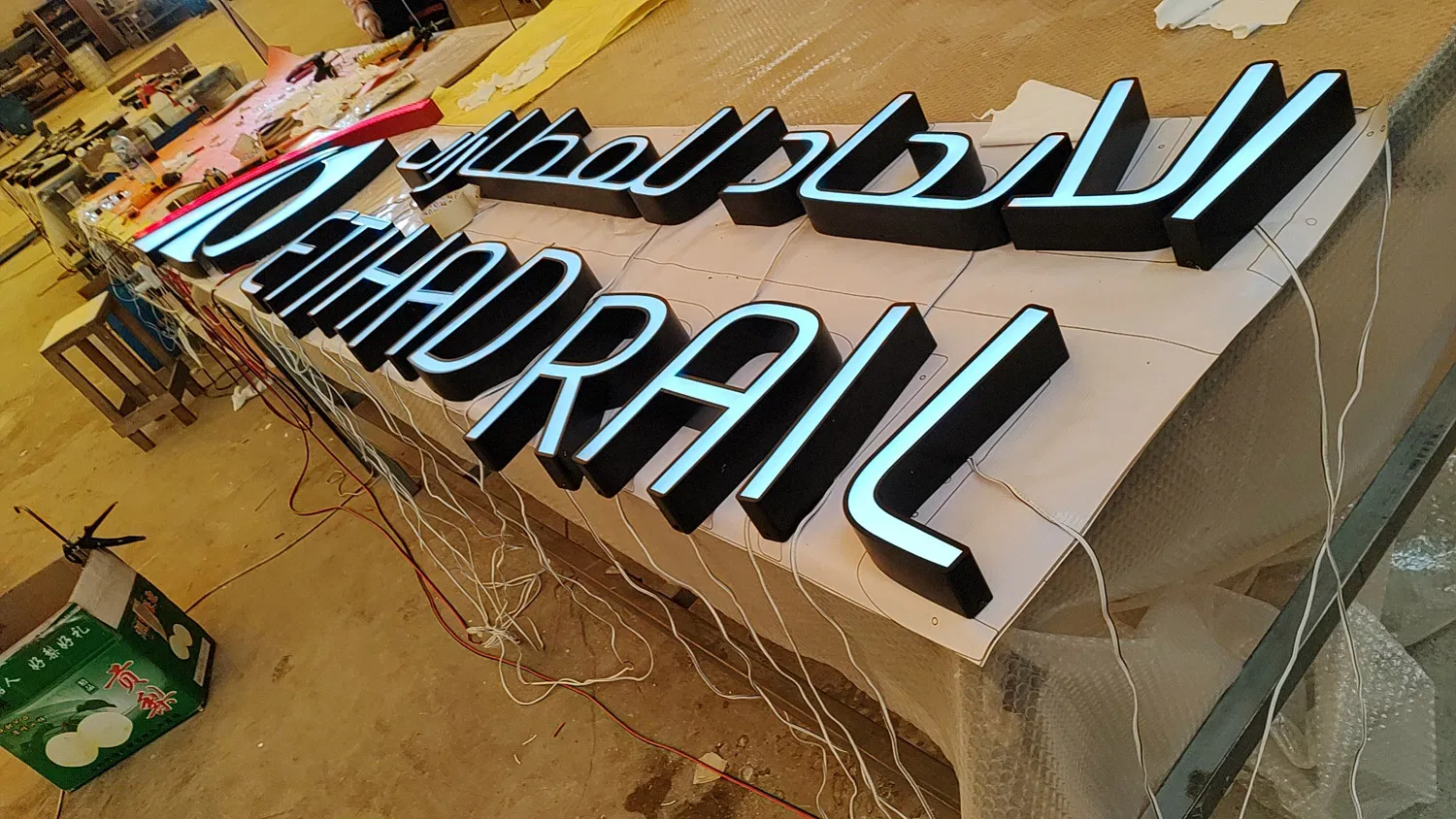 Aluminum LED Channel Letter Sign Manufacturers Shop Signage Name Channel Letter