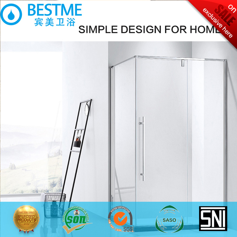 Foshan Shower Equipment Shower Curtain Simple Tempered Glass Shower Room (B2861)