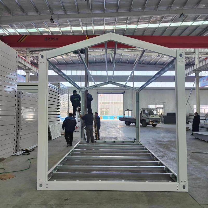 Fast Assemble Low Cost Steel Frame Structure Prefabricated Container Tiny Storehouse Prefab Apartment Modular Residential Green Foldable Mobile House