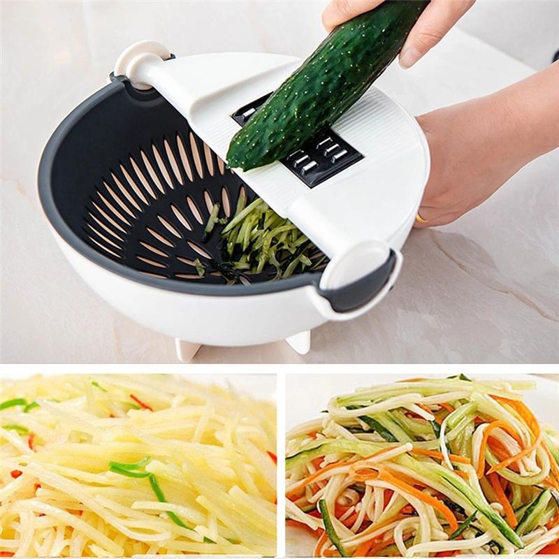 Versatile Manual Salad and Fruit Slicer Tool Set