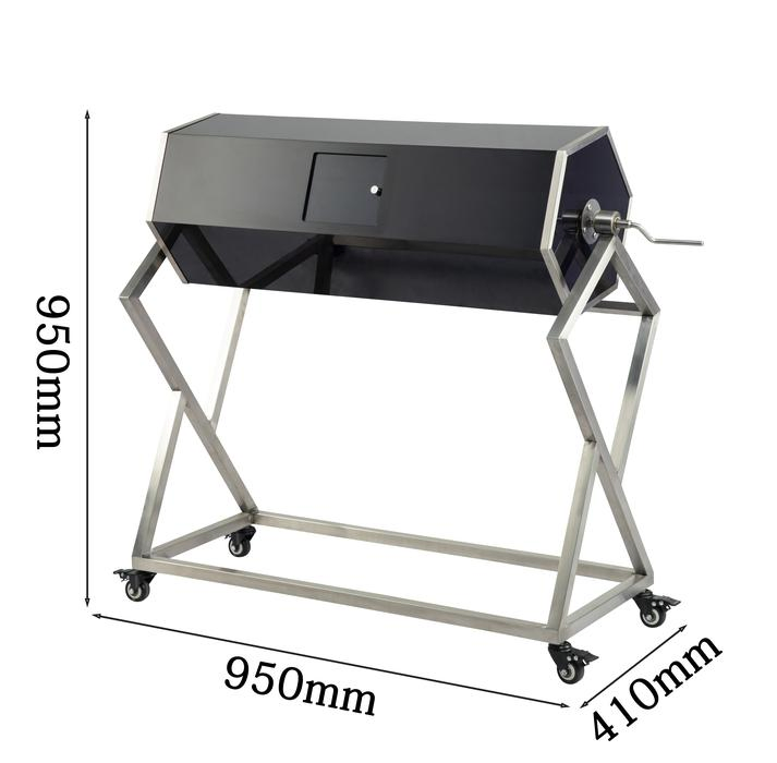 Металлическая урна для мусора с боковым открыванием