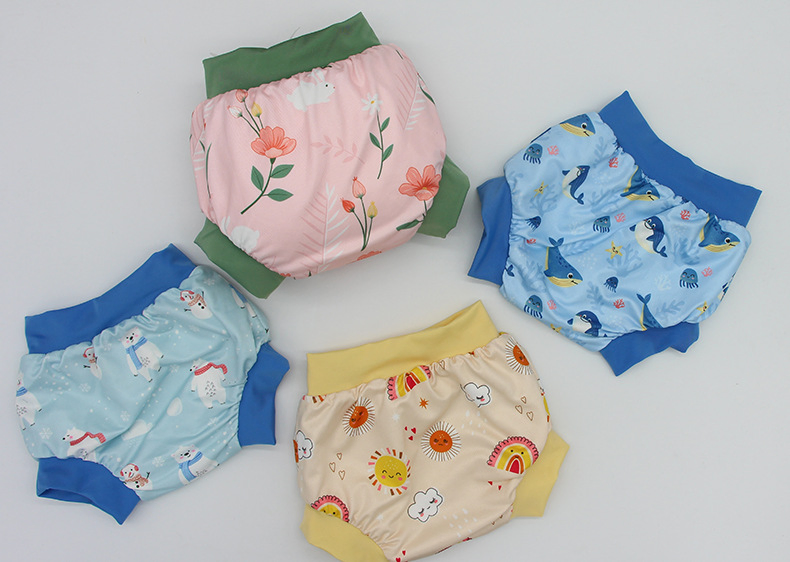 High-Waisted, Belt-Protecting Swimming Trunks, Baby Training Trunks, and Infant Swimming Trunks