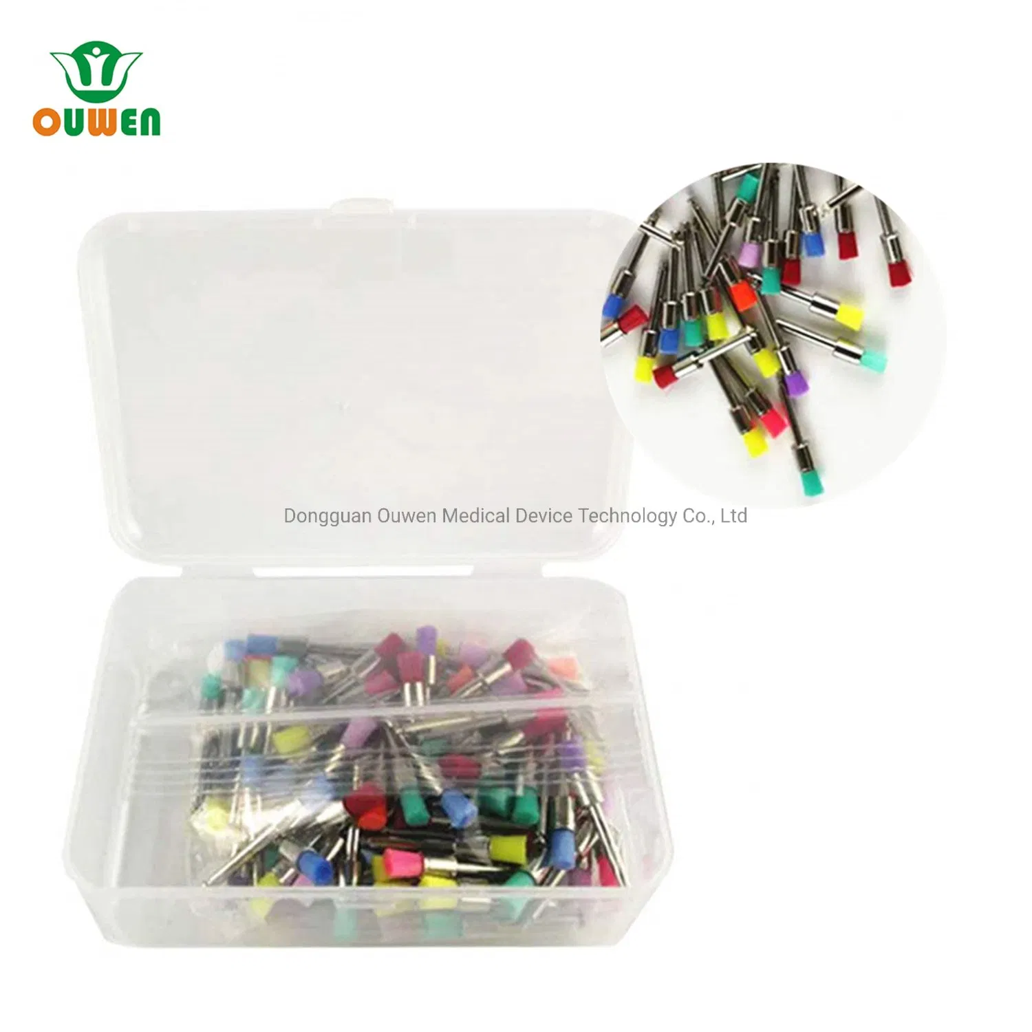 Dental Disposable Lab Care Nylon Flat Polishing Polisher Prophylaxis Brushes