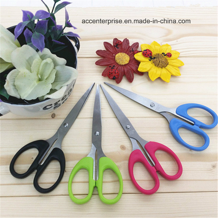 Ножницы офисные стальные с пластиковой ручкой