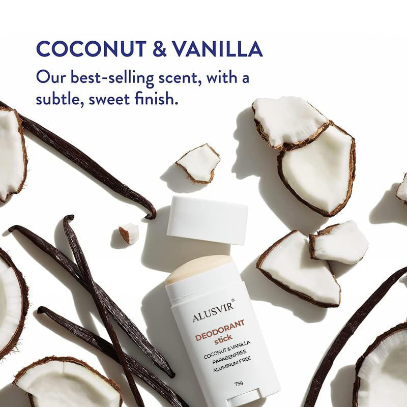 Natural Organic Coconut Deodorant Stick All Day Scent Odor Protection