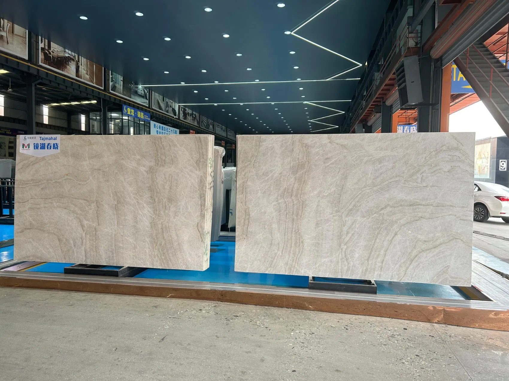Luxury Taj Mahal Natural Quartzite Big Slab for Interior Decoration
