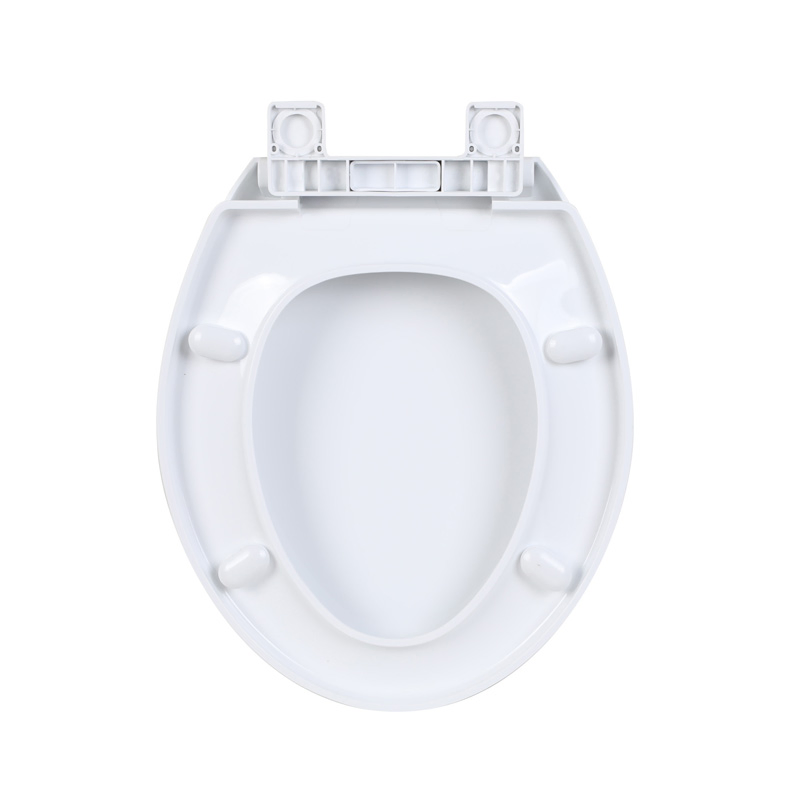 Kj-947 Hot Sale American Style Classic Design Round White PP Plastic Toilet Seat Cover