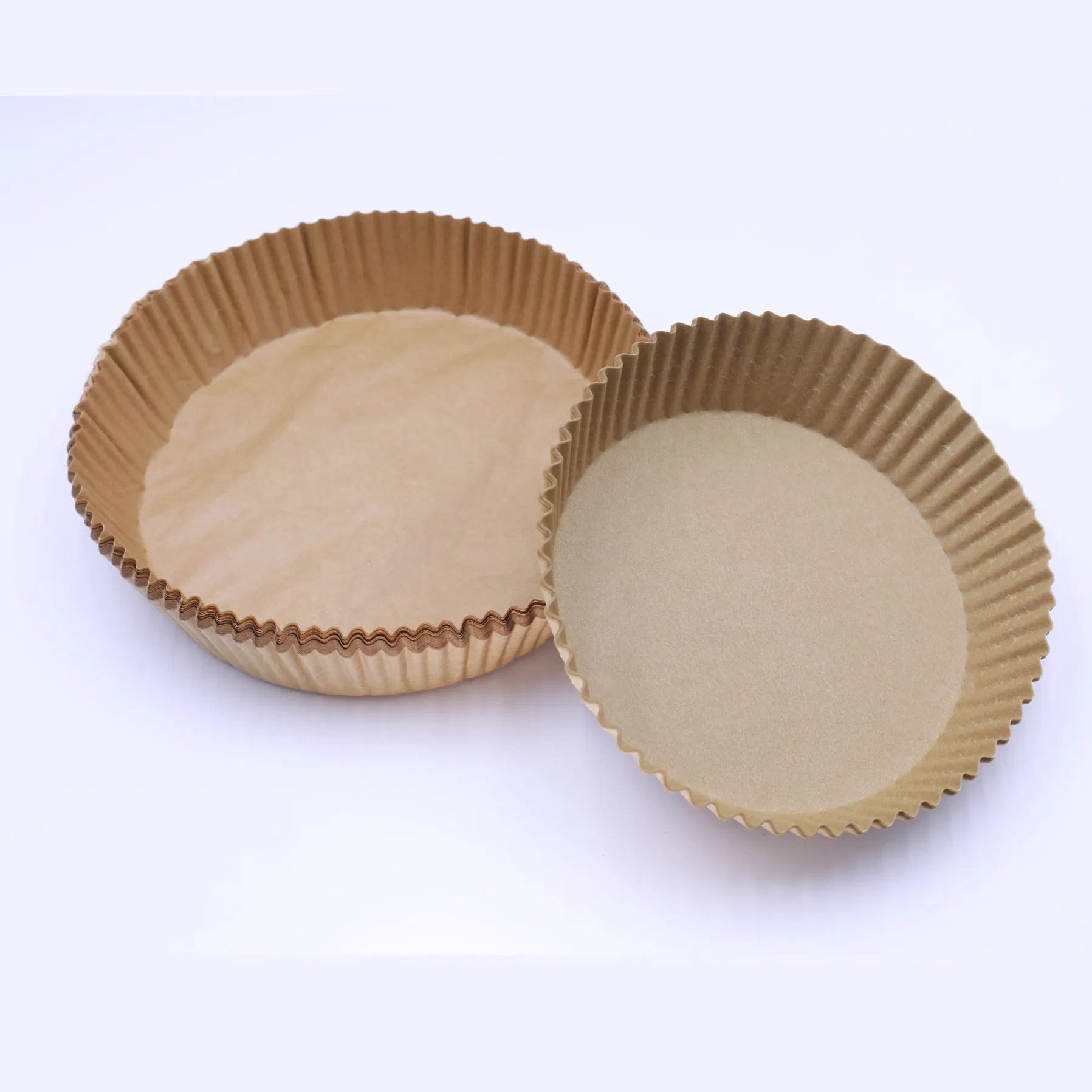 Non Stick Square Circular Kraft Air Fryer Liners Waterproof and Oil Resistantance