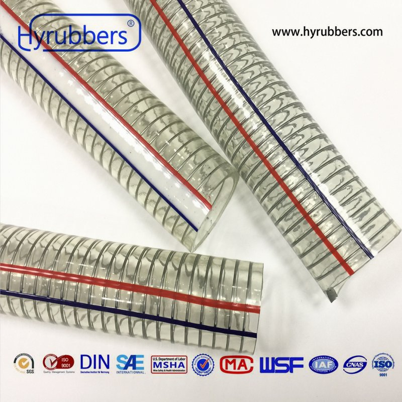 PVC Steel and Fiber Reinforced Composite Hose Flexible Transparent Hose