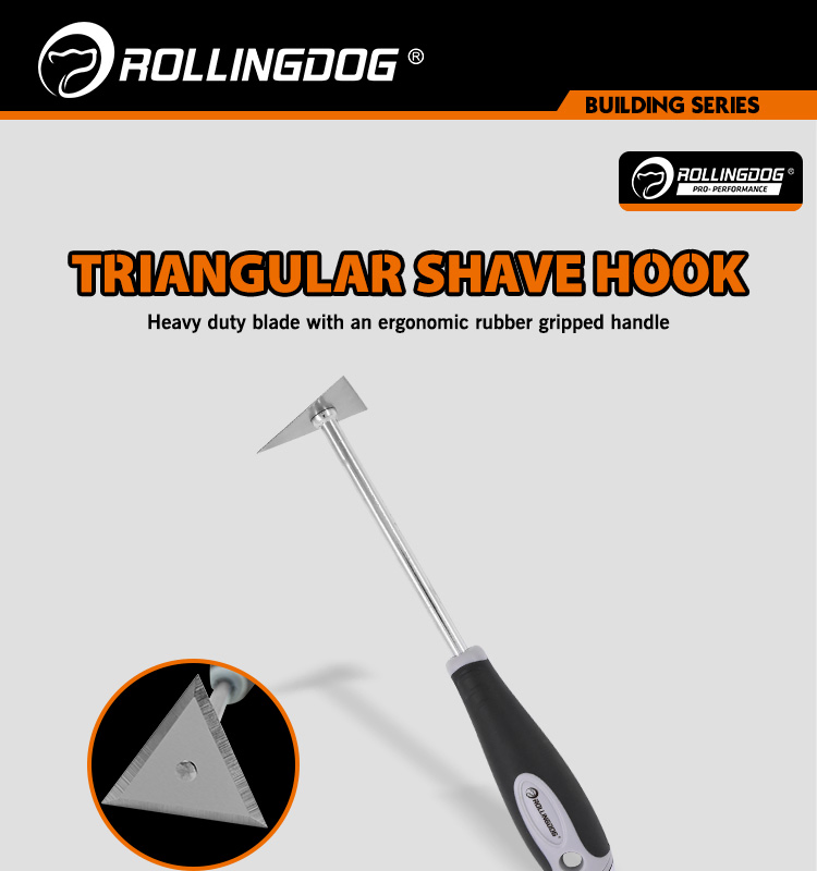 Rolingdog-PRO 50234 Triangular Shave Hook Removing Paint and Other Coating