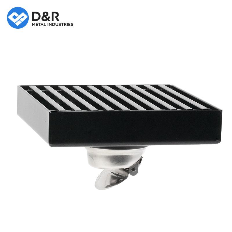 D&R Factory Direct High Quality Stainless Steel 304 Square Fast Flow Floor Drain