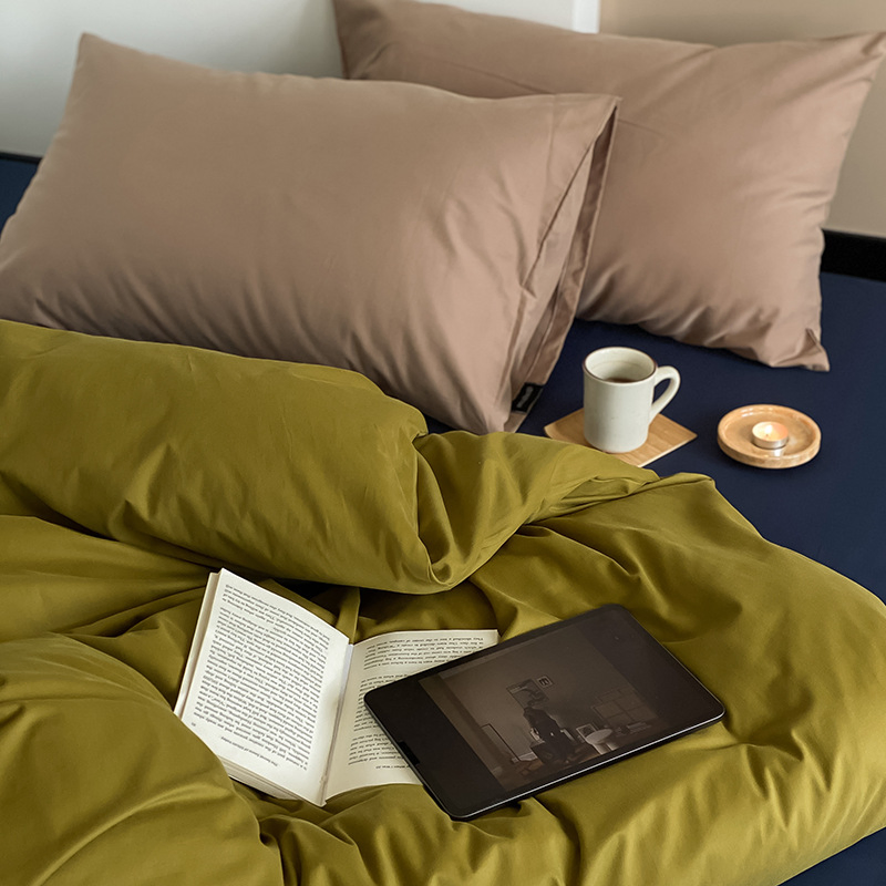 100% Water Washed Cotton Duvet Cover Bedding Set Customized Bedding Set