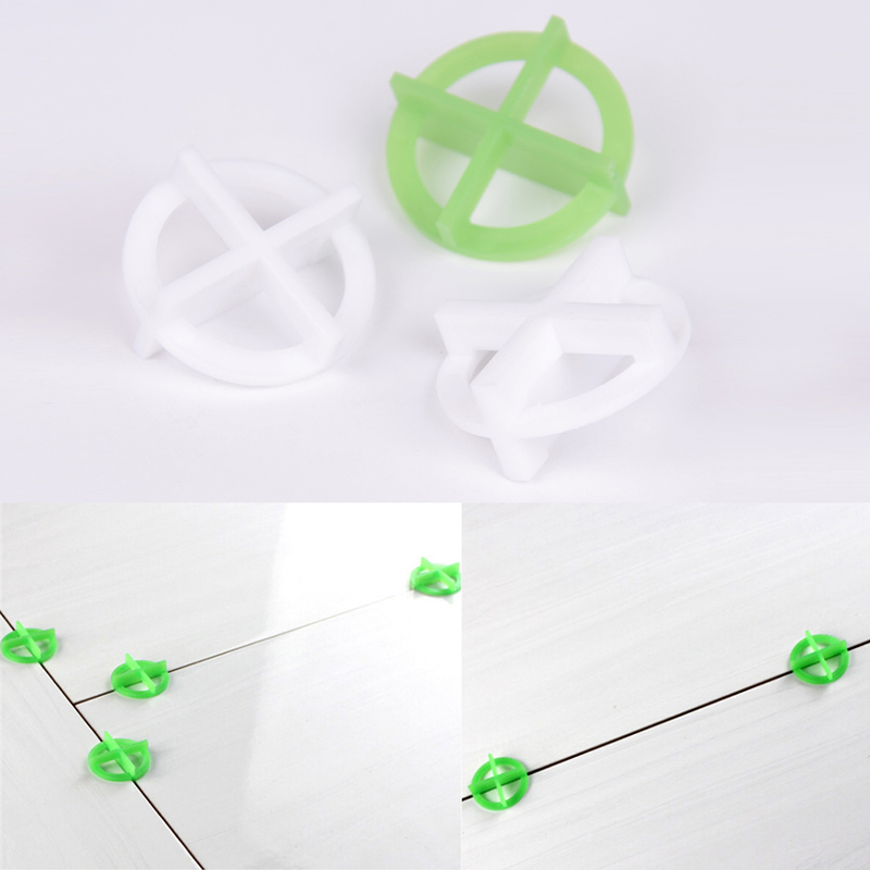 100PCS Removable Cross Tile Spacers Leveling Clips 1.5mm Ceramic Gap Locator Leveler Floor Laying Construction Hand Tool