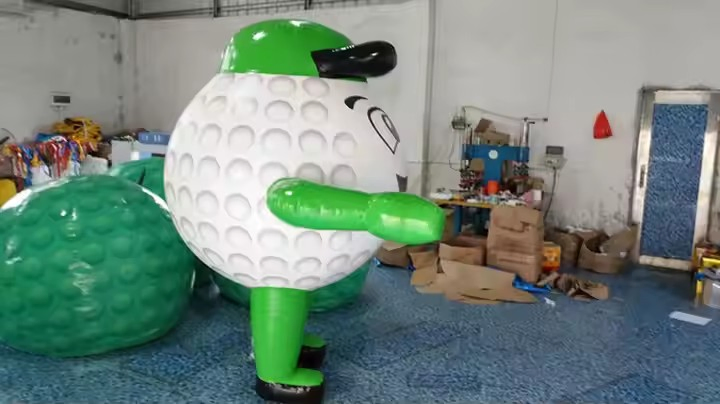 Boyi Custom Moving Advertising Inflatable Mascot Golf Suit Costume