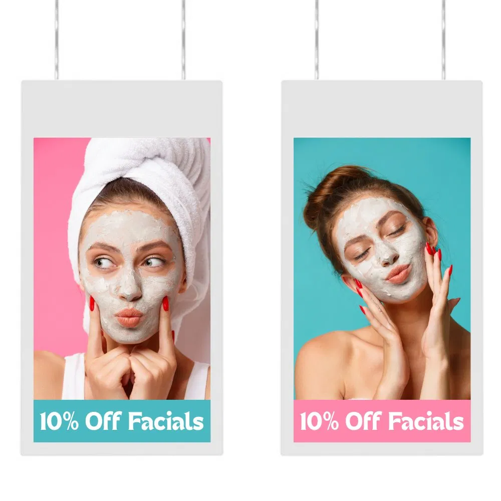 86-дюймовый подвесной цифровой дисплей для витрин и магазинов